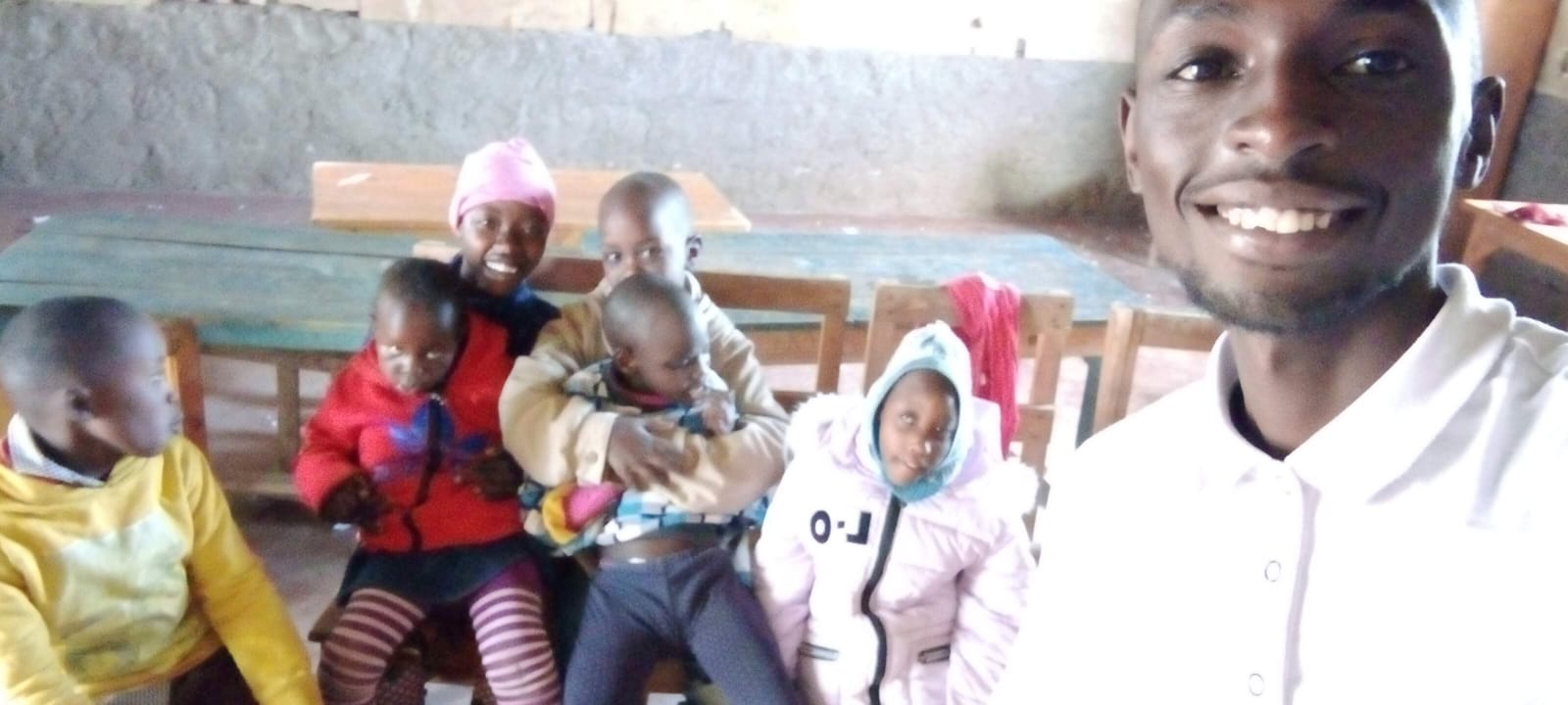 Children and community members in a shared learning and support setting